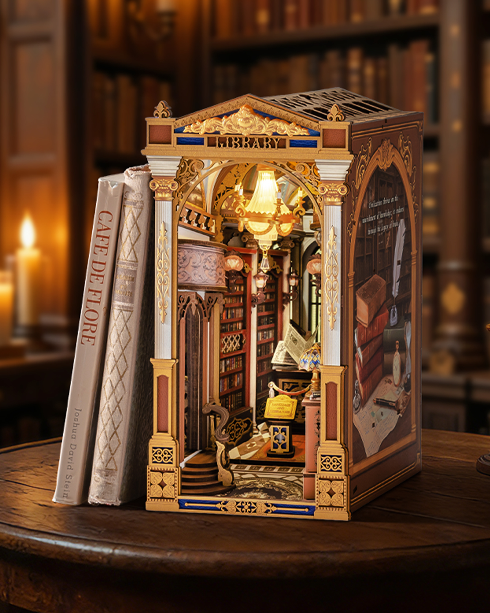 Rincón de Lectura DIY con Luz: Kit de Madera 3D Artesanal