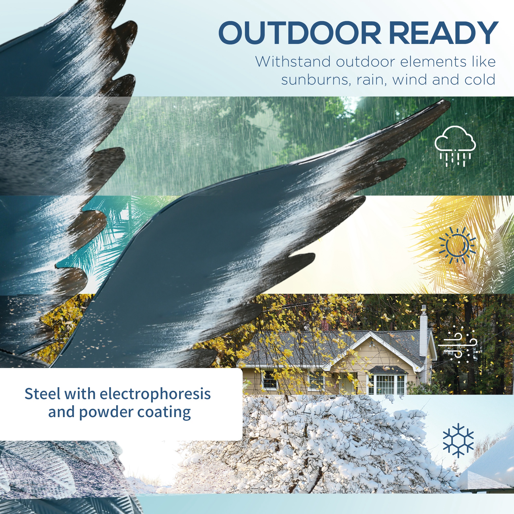 Esculturas de Garzas Decorativas para Jardín - Set 2 Piezas - Imagen 3