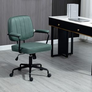 Silla de Oficina Verde Ajustable | Diseño Nórdico