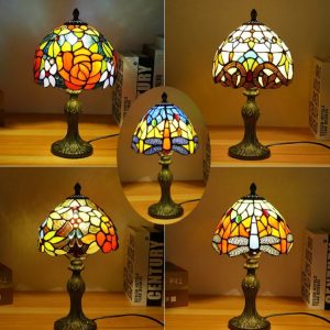 Lámpara de Mesilla Americana | Luz Cálida Elegante