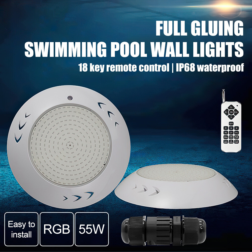 Iluminación LED RGB Piscina Sumergible 55W IP68 - Imagen 2