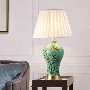 Lámpara de Escritorio Cobre Estilo Asiático Cozy